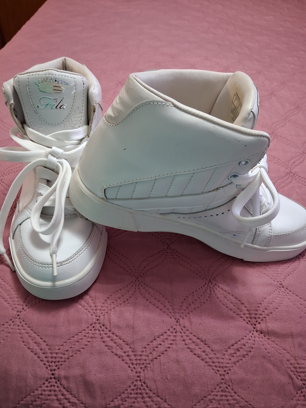 Fila Women's White High-Top Sneakers